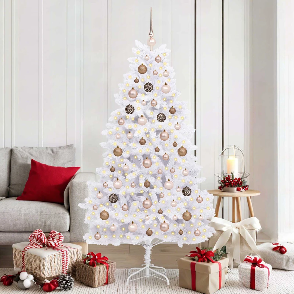 Dirbtinė Sulankstoma Kalėdų Eglutė 180 cm 300 LED Šilta balta