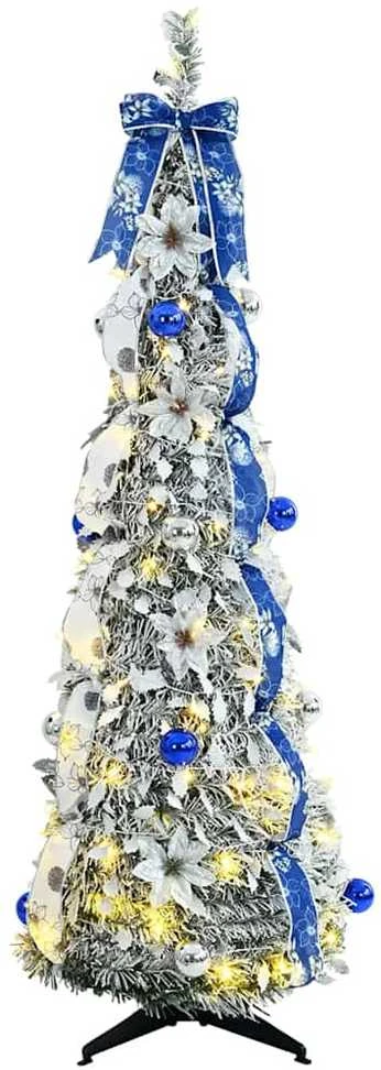 Dirbtinė Kalėdų eglutė Balta 150 cm PVC