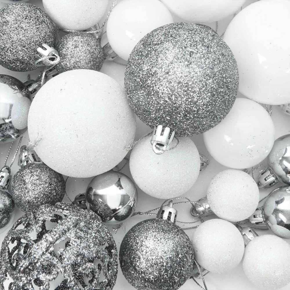Dirbtinė Kalėdų eglutė su 150 LED Balta 120 cm PVC ir Plienas