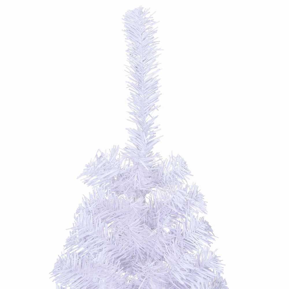 Dirbtinė Kalėdų eglutė su 150 LED Balta 120 cm PVC ir Plienas