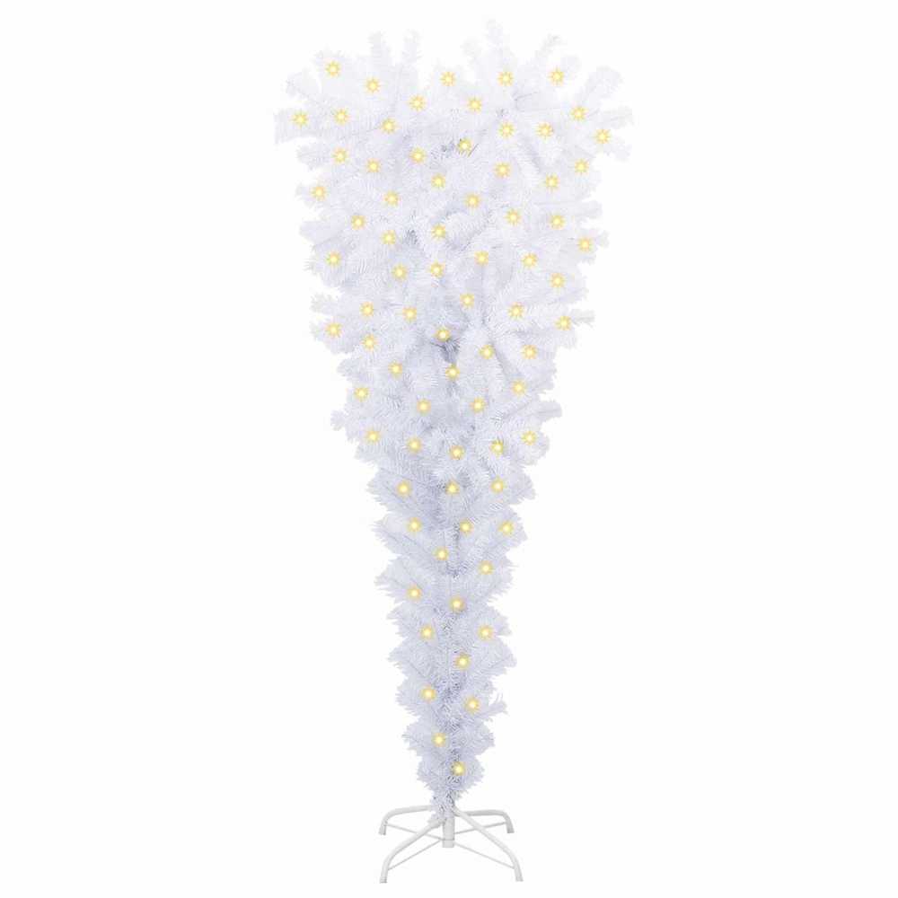 Dirbtinė Kalėdų eglutė su 150 LED Balta 120 cm PVC ir Plienas