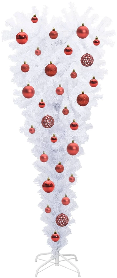 Dirbtinė Kalėdų eglutė su 150 LED Balta 120 cm PVC ir Plienas