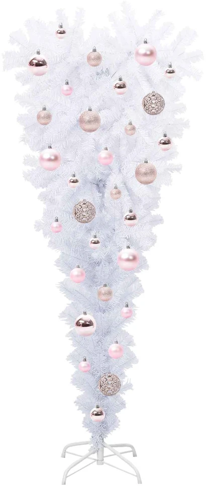 Dirbtinė Kalėdų eglutė su 150 LED Balta 120 cm PVC ir Plienas
