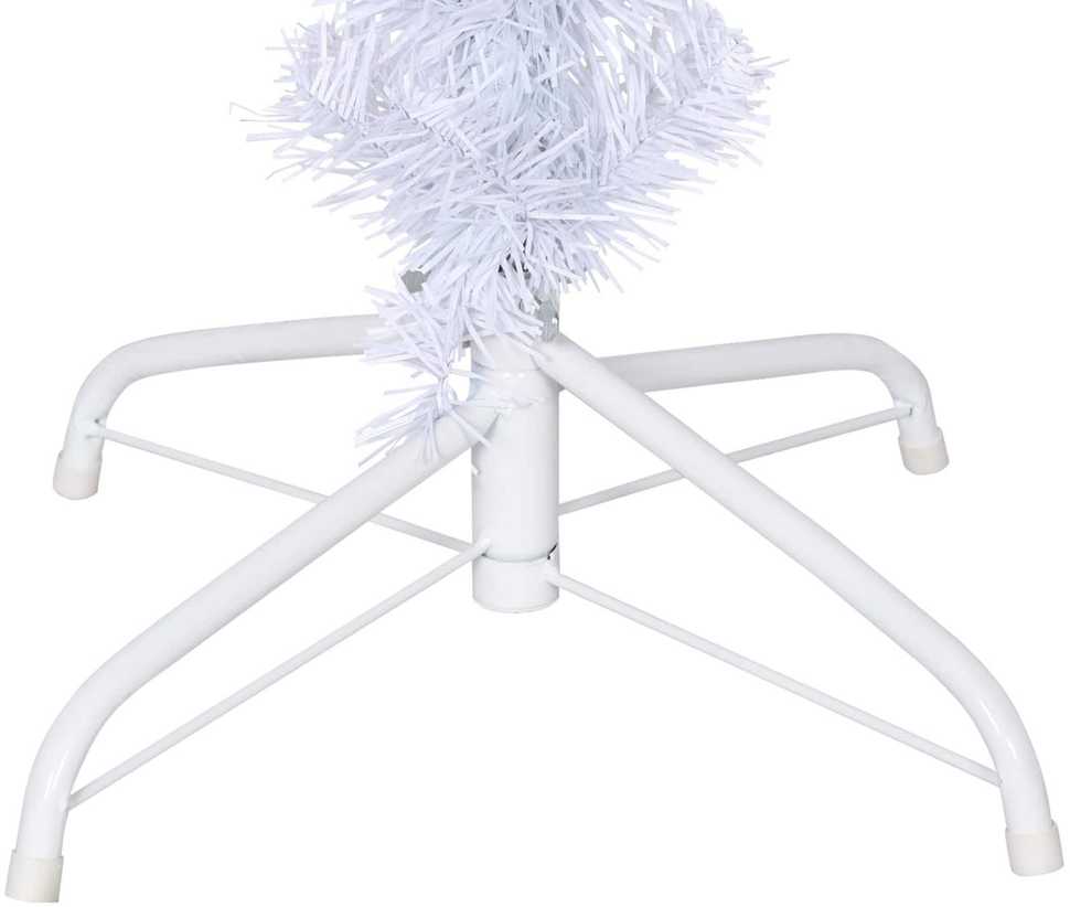 Dirbtinė Kalėdų eglutė su 150 LED Balta 120 cm PVC ir Plienas