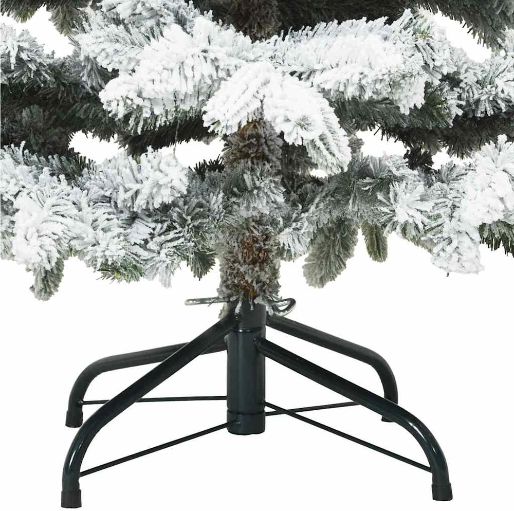Dirbtinė Kalėdų eglutė su 150 LED Balta 120 cm PE ir PVC