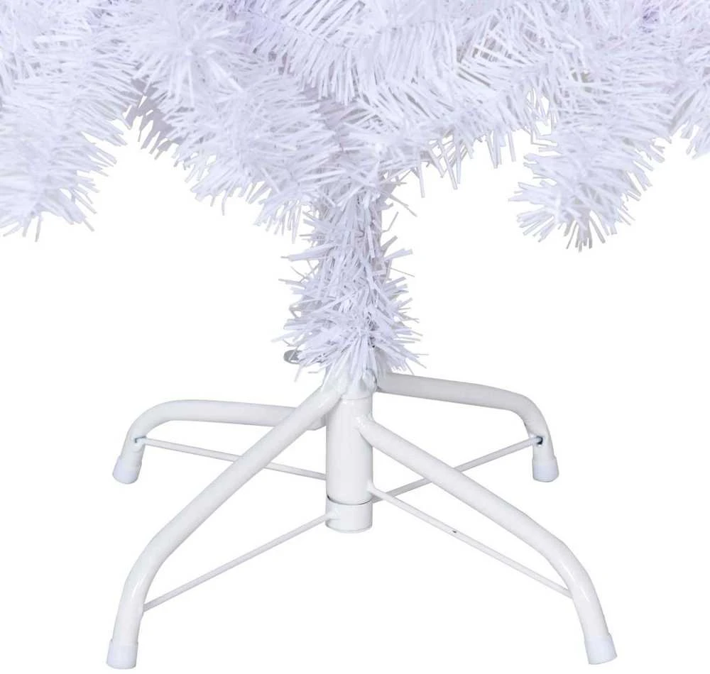 Dirbtinė Kalėdų eglutė Balta 120 cm PVC ir Plienas