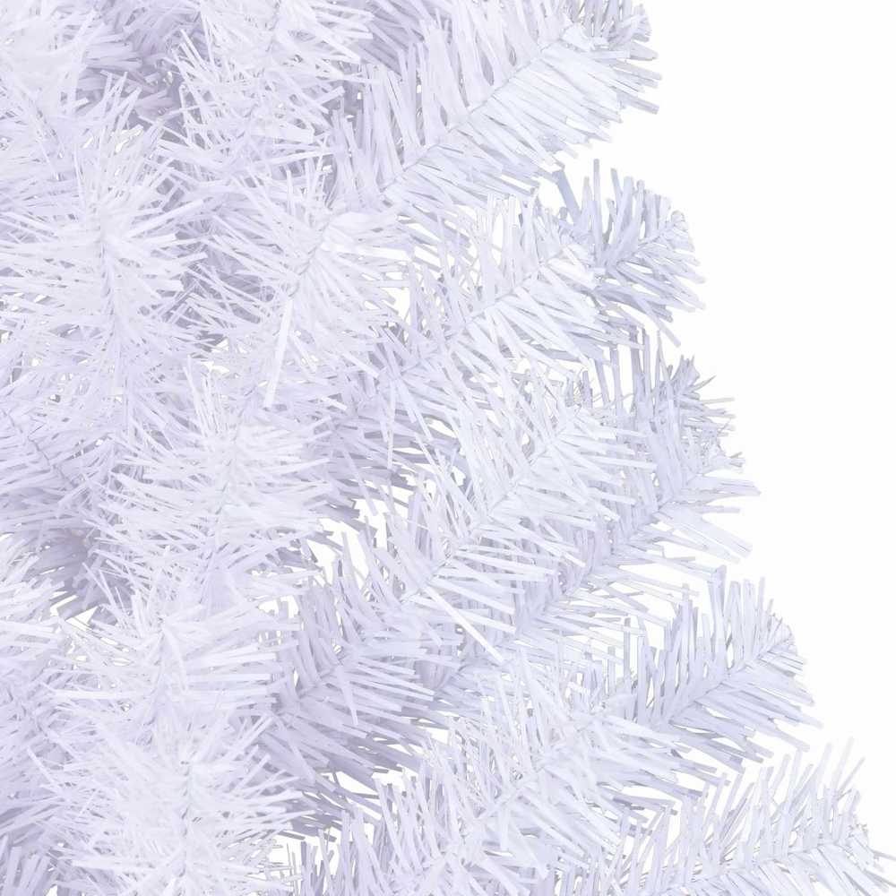 Dirbtinė Kalėdų eglutė su 150 LED Balta 150 cm PVC ir Plienas