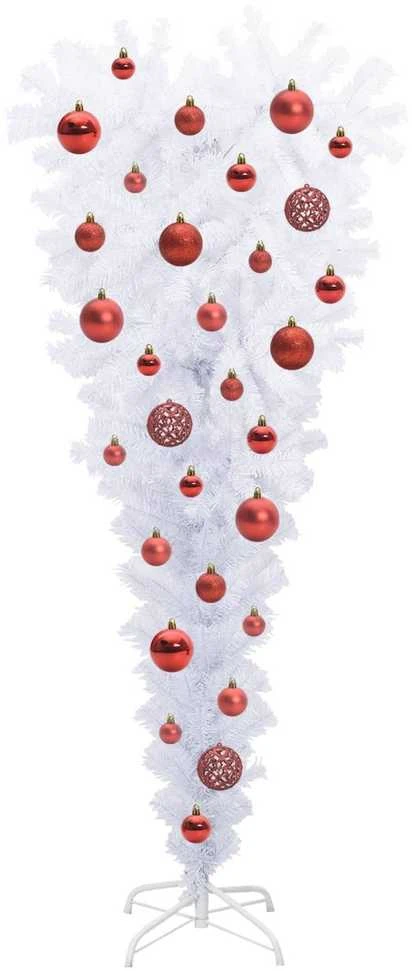Dirbtinė Kalėdų eglutė su 150 LED Balta 120 cm PVC ir Plienas