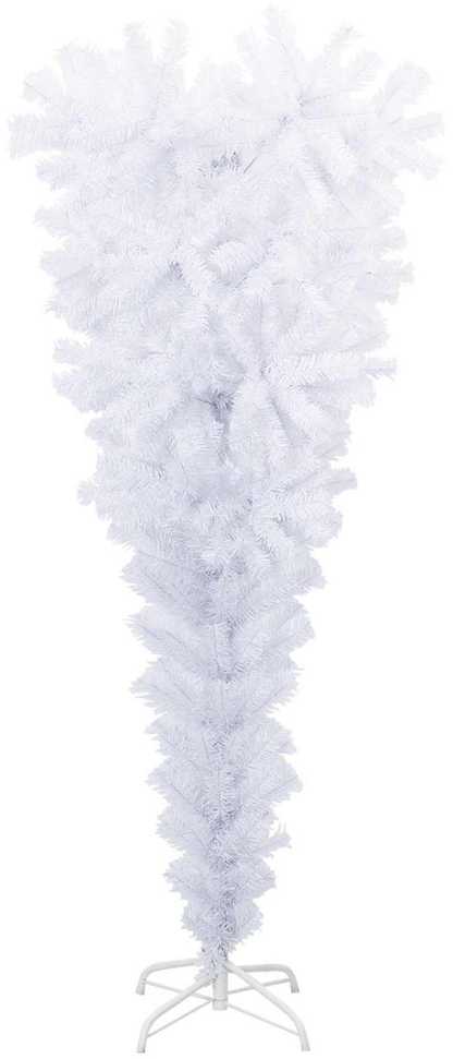 Dirbtinė Kalėdų eglutė su 150 LED Balta 120 cm PVC ir Plienas