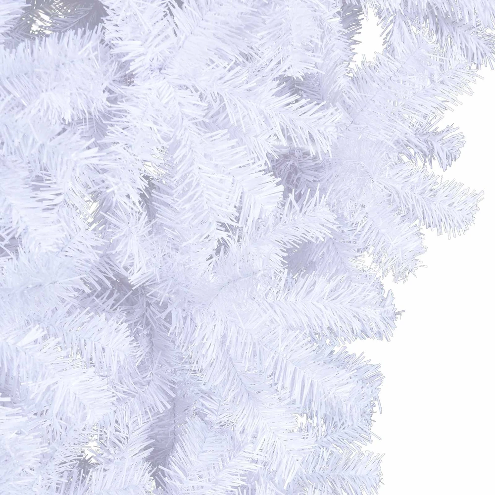 Dirbtinė Kalėdų eglutė su 150 LED Balta 120 cm PVC ir Plienas