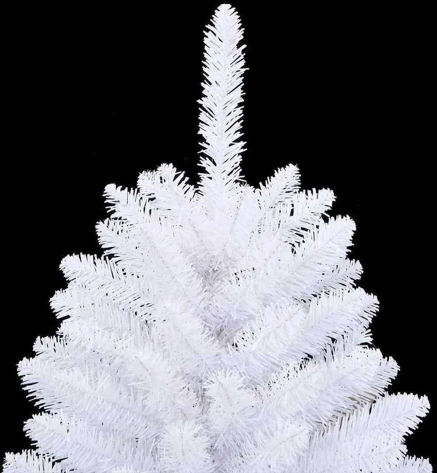 Dirbtinė Kalėdų eglutė 150 LED PVC ir Plienas Balta