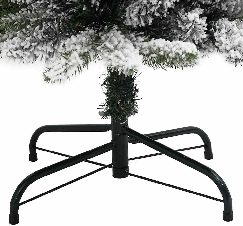 Dirbtinė Kalėdų eglutė su 150 LED lempučių ir sniegu, 120cm