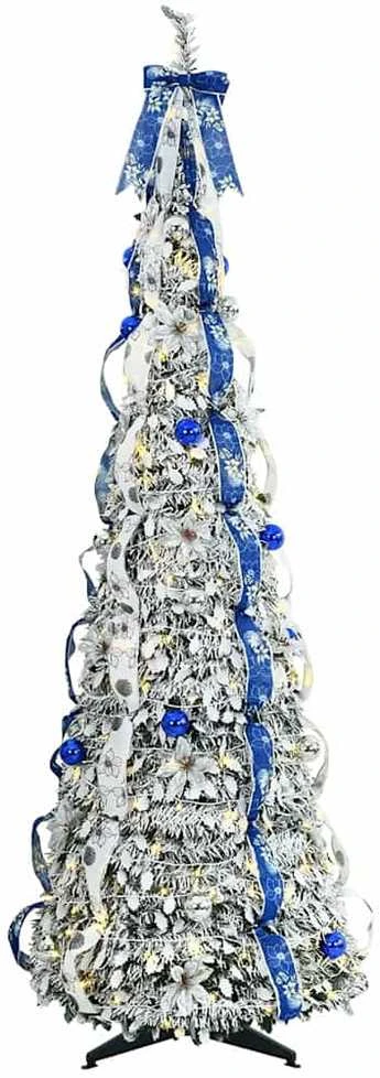 Dirbtinė Kalėdų eglutė Balta 180 cm PVC