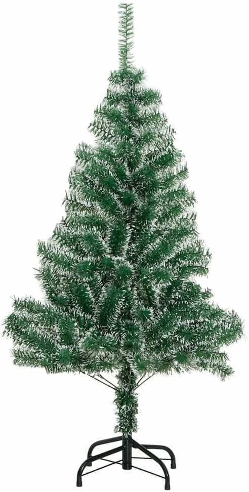 Dirbtinė Kalėdų eglutė su 150 LED, žaisliukais ir sniegu, 150cm
