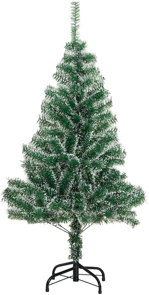 Dirbtinė Kalėdų eglutė su 150 LED, žaisliukais ir sniegu, 150cm