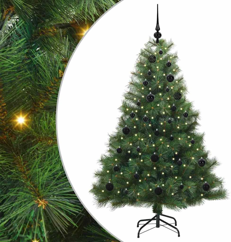 Dirbtinė Kalėdų eglutė su 150 LED Žalia 150 cm PE ir PVC