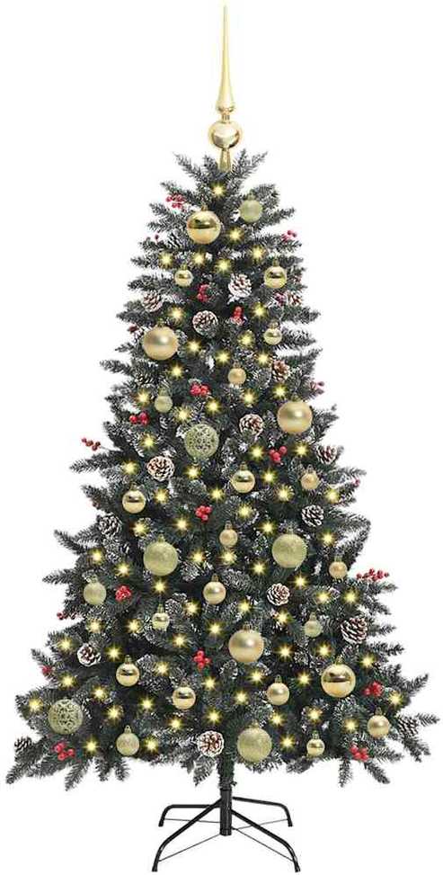 Dirbtinė Kalėdų eglutė Žalia 120 cm PVC, plastikas ir plienas