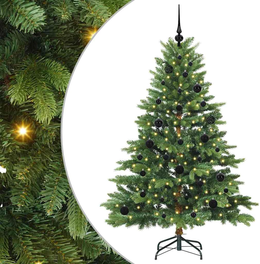 Dirbtinė Kalėdų eglutė su 150 LED Žalia 150 cm PE ir PVC