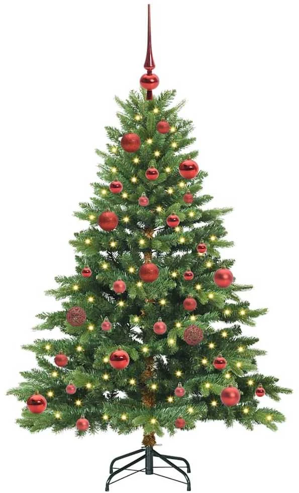 Dirbtinė Kalėdų eglutė su 150 LED Žalia 150 cm PE ir PVC