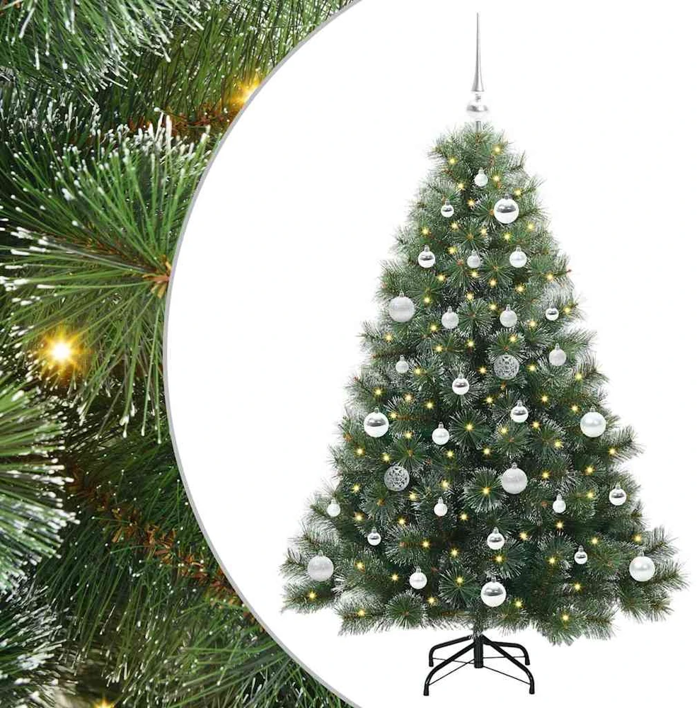 Dirbtinė Kalėdų eglutė su 150 LED Žalia 150 cm PE ir PVC