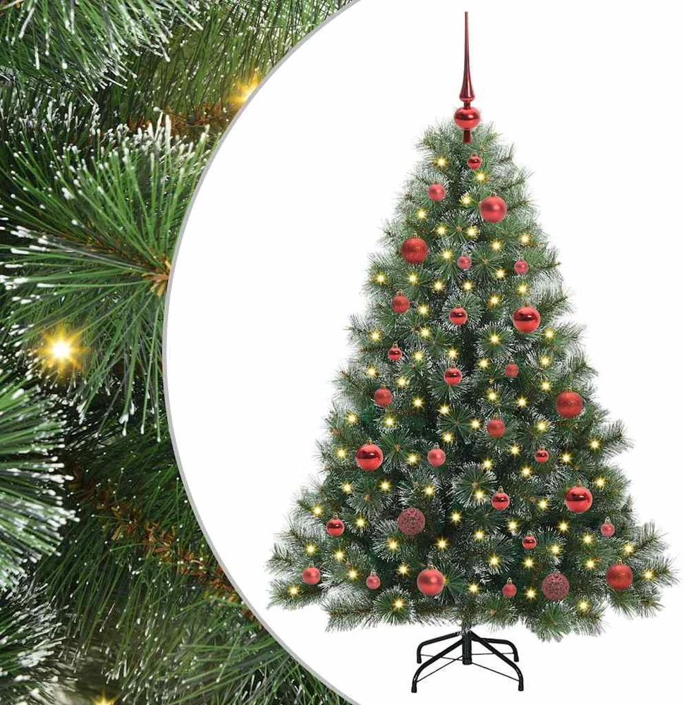 Dirbtinė Kalėdų eglutė su 150 LED Žalia 150 cm PE ir PVC