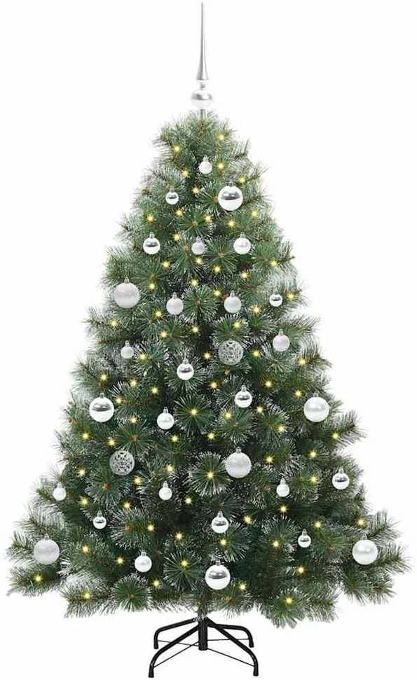 Dirbtinė Kalėdų eglutė su 150 LED Žalia 150 cm PE ir PVC