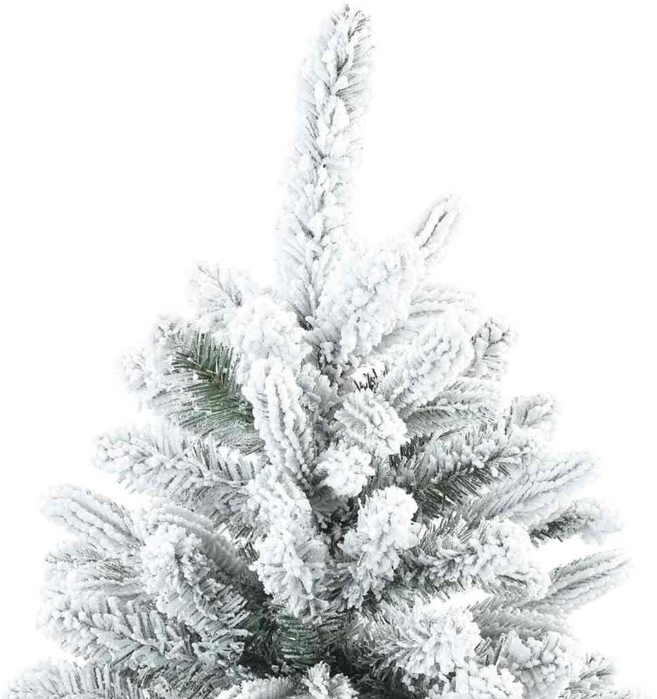 Dirbtinė Kalėdų eglutė su 150 LED Balta 150 cm PE ir PVC