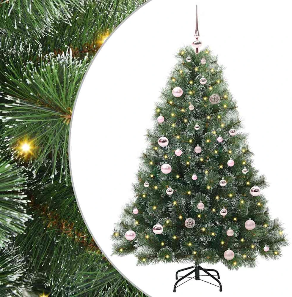 Dirbtinė Kalėdų eglutė su 150 LED Žalia 150 cm PE ir PVC