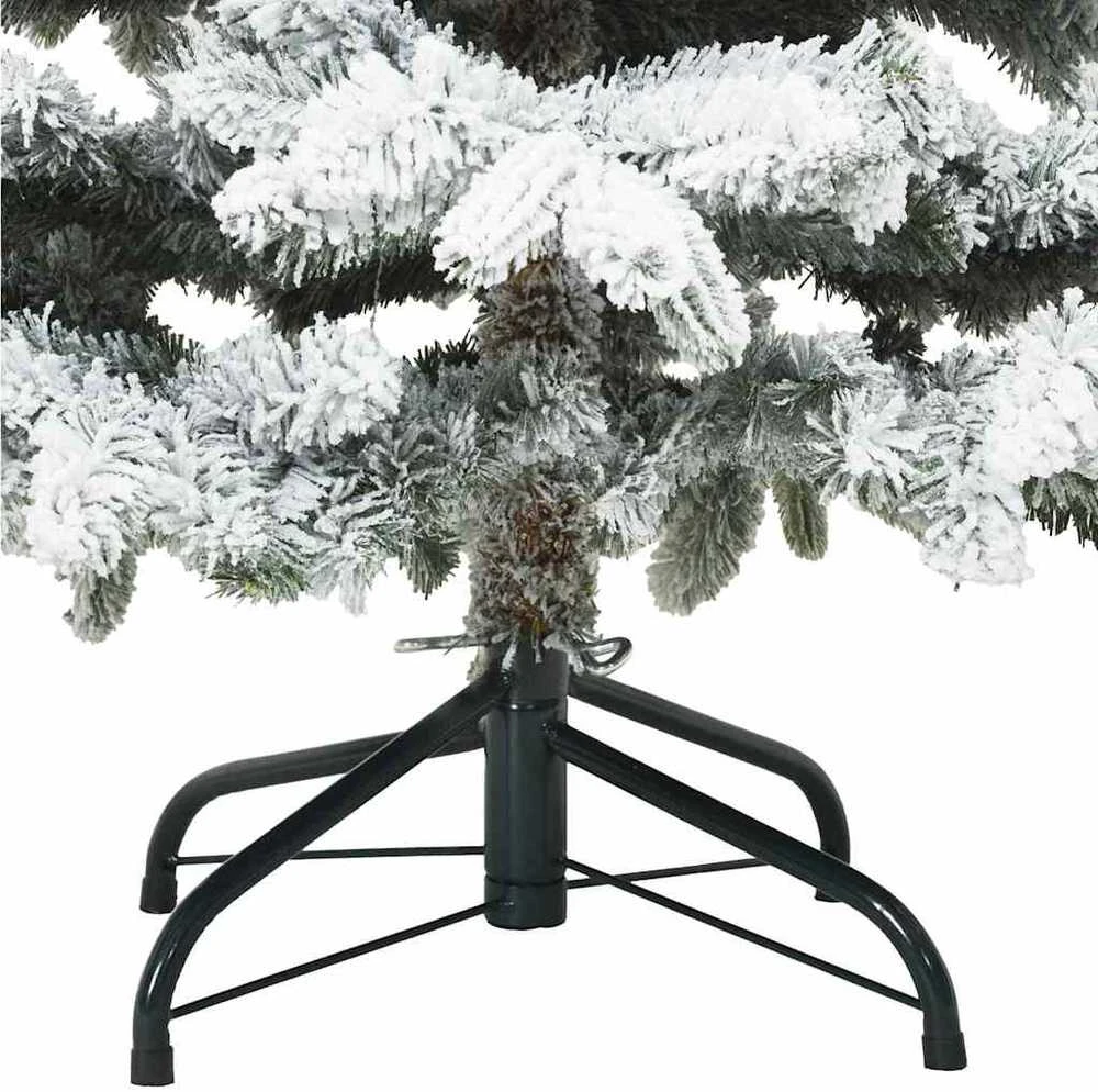 Dirbtinė Kalėdų eglutė su 150 LED Balta 150 cm PE ir PVC