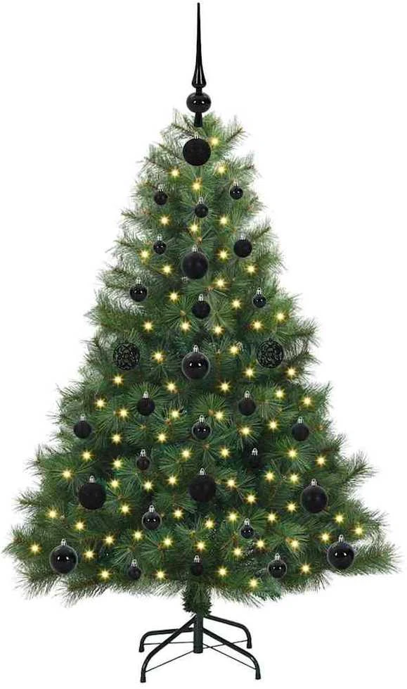 Dirbtinė Kalėdų eglutė su 150 LED Žalia 120 cm PE ir PVC