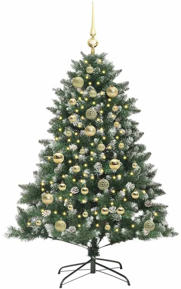 Dirbtinė Kalėdų eglutė Žalia 120 cm PVC, plastikas ir plienas