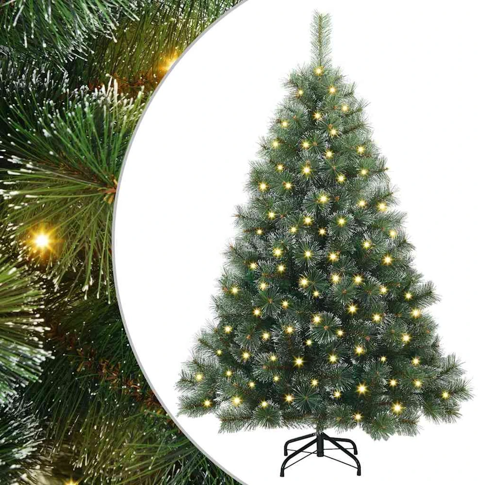 Dirbtinė Kalėdų eglutė su 150 LED Žalia 150 cm PE ir PVC