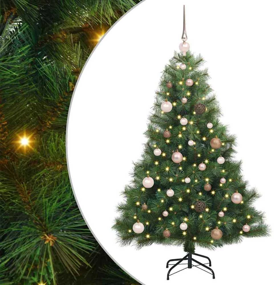 Dirbtinė Kalėdų eglutė su 150 LED Žalia 150 cm PE ir PVC