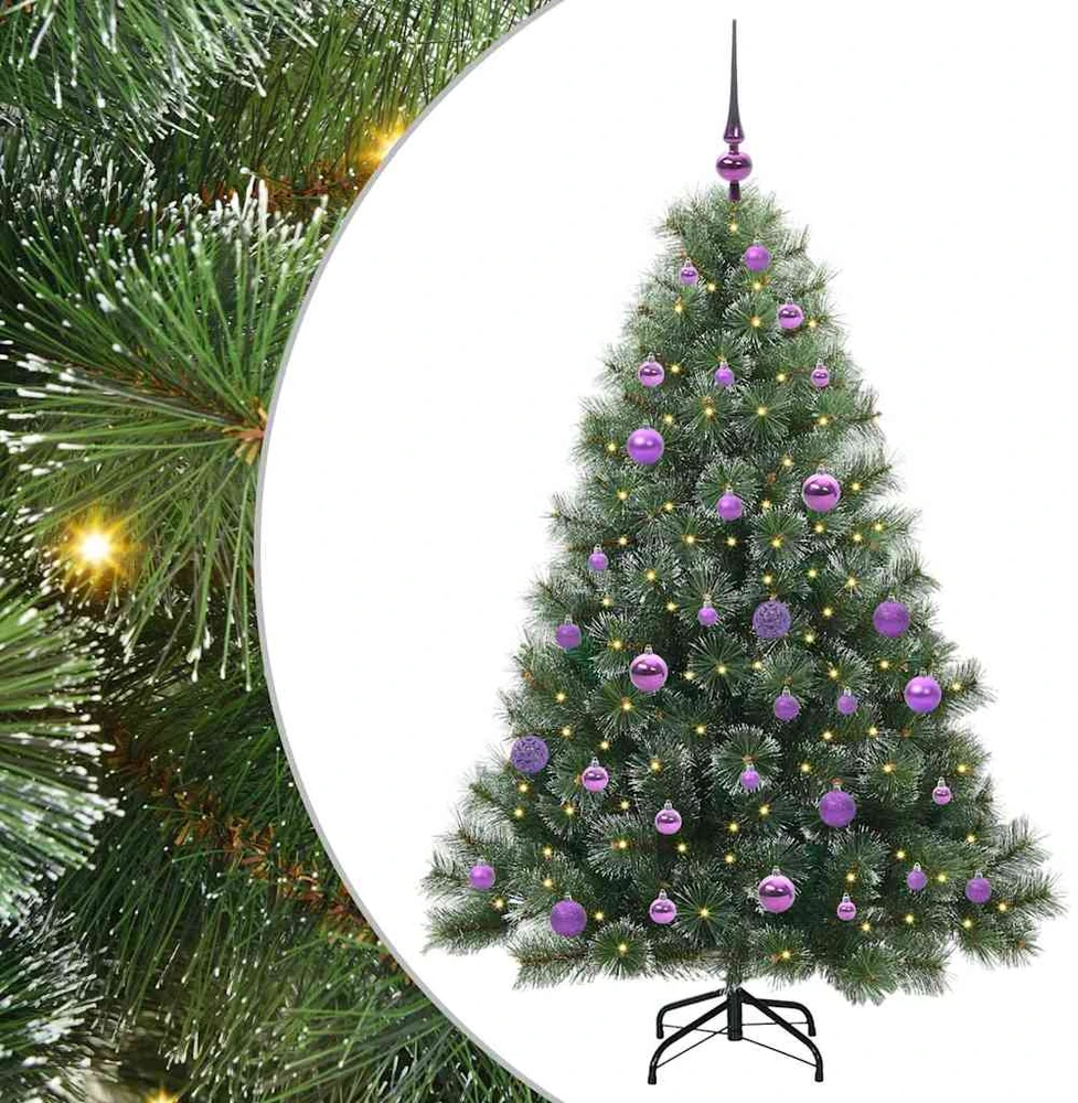 Dirbtinė Kalėdų eglutė su 150 LED Žalia 150 cm PE ir PVC