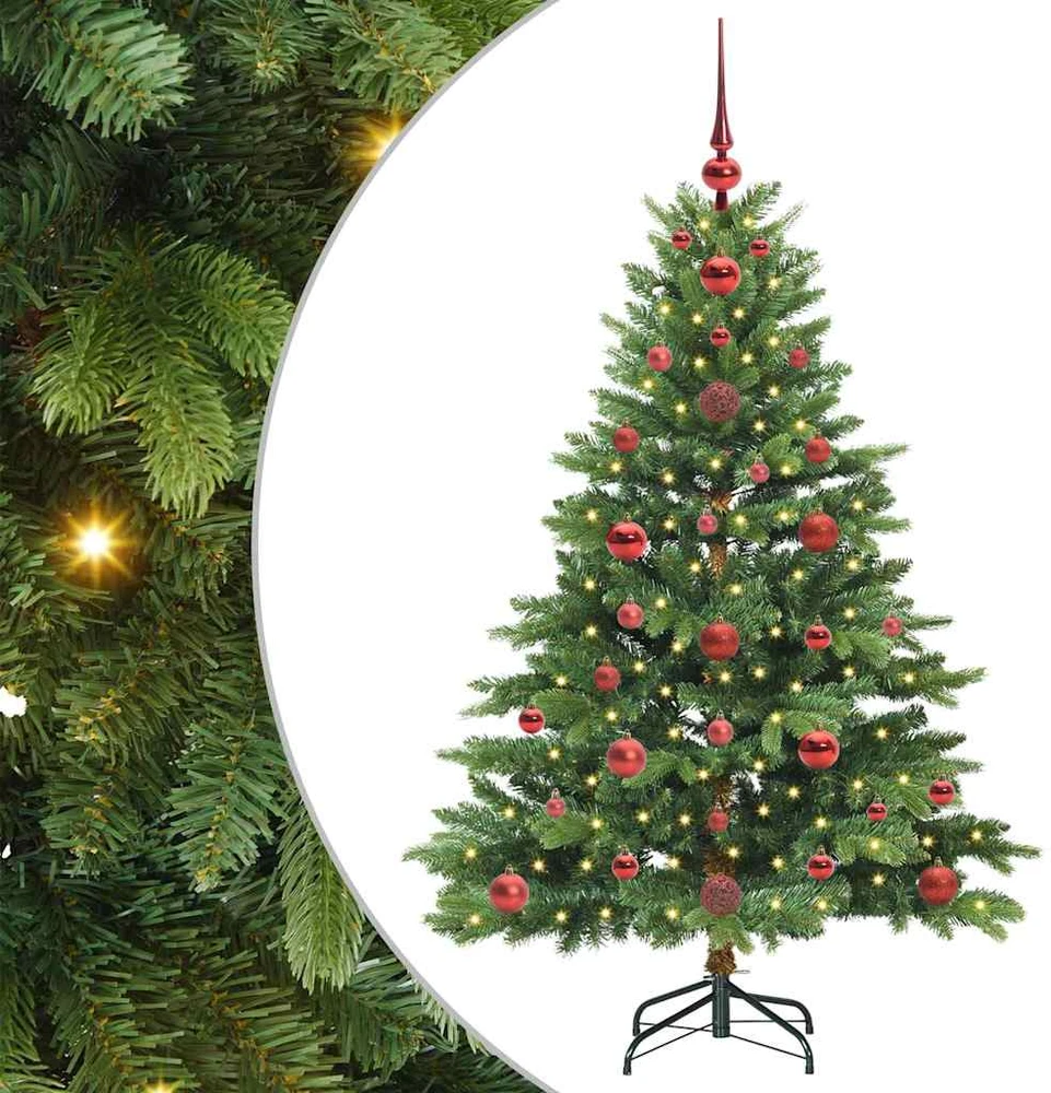 Dirbtinė Kalėdų eglutė su 150 LED Žalia 120 cm PE ir PVC