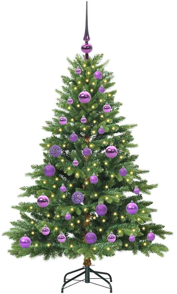 Dirbtinė Kalėdų eglutė su 150 LED Žalia 120 cm PE ir PVC