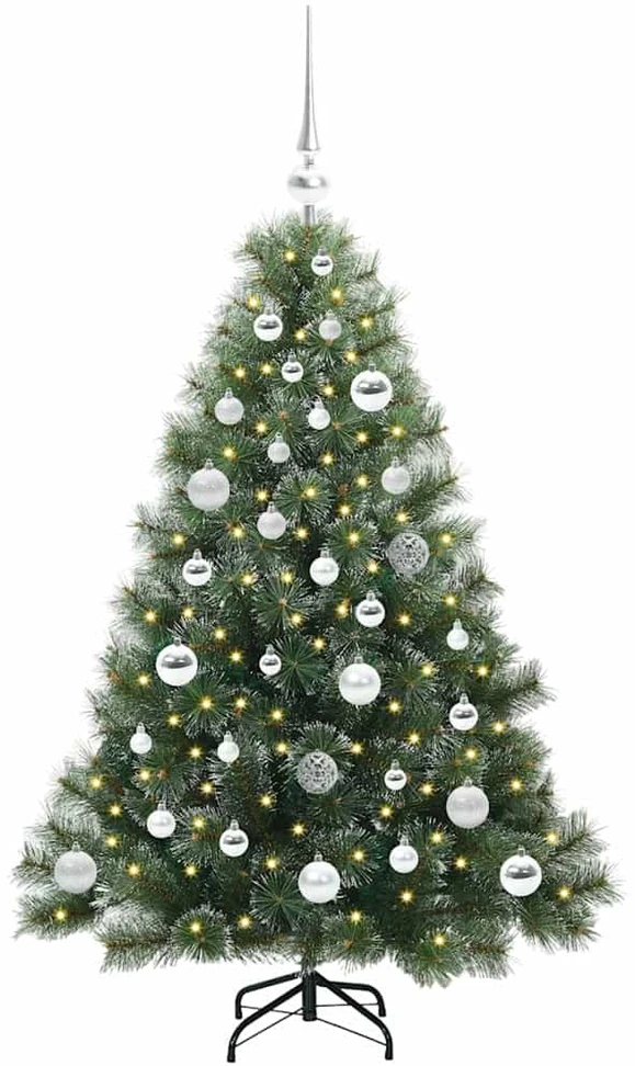 Dirbtinė Kalėdų eglutė su 150 LED Žalia 120 cm PE ir PVC