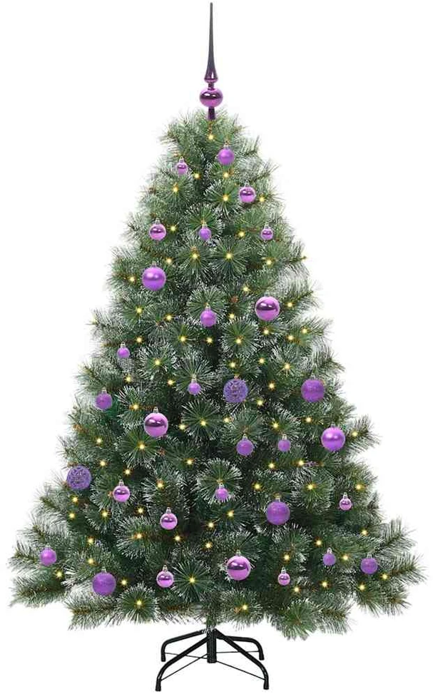 Dirbtinė Kalėdų eglutė su 150 LED Žalia 150 cm PE ir PVC