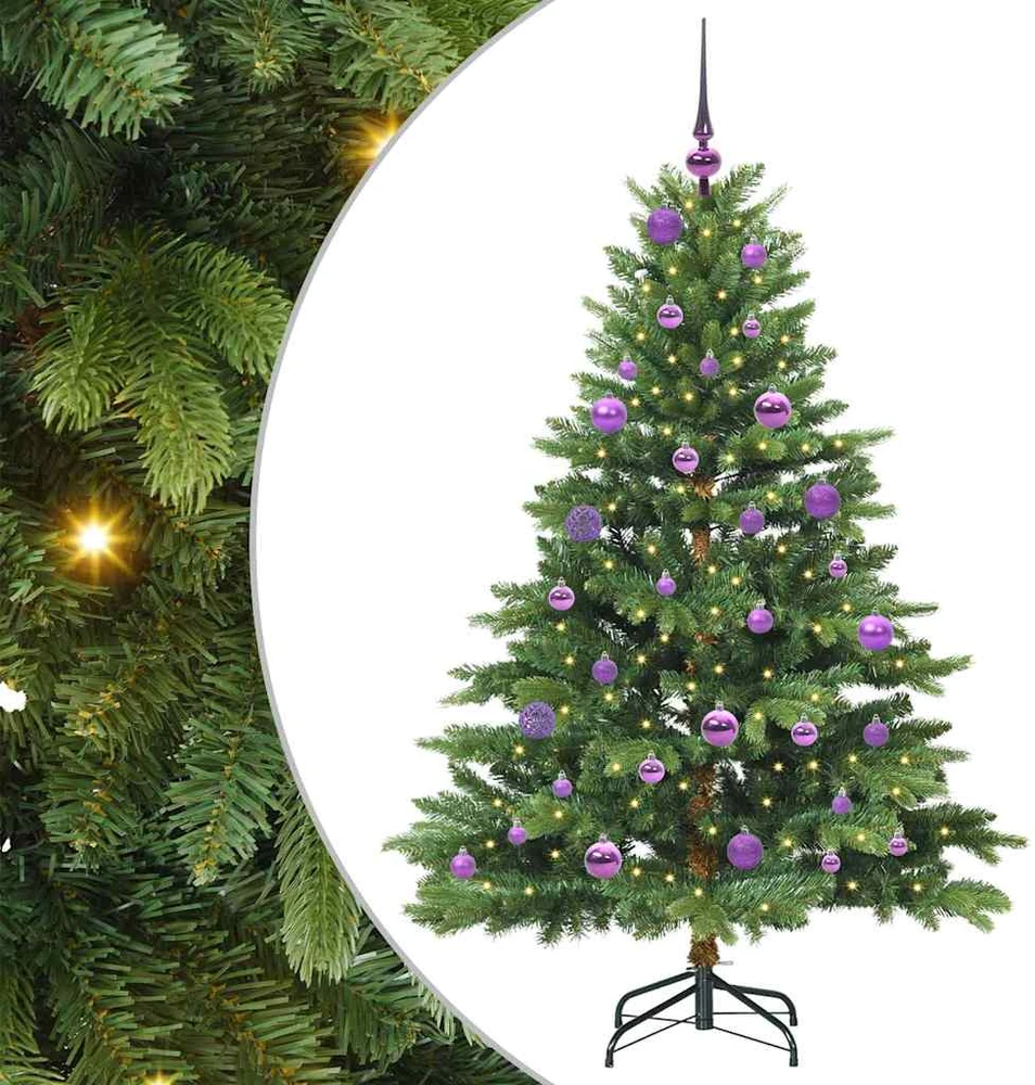 Dirbtinė Kalėdų eglutė su 150 LED Žalia 150 cm PE ir PVC