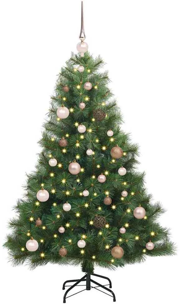 Dirbtinė Kalėdų eglutė su 150 LED Žalia 150 cm PE ir PVC