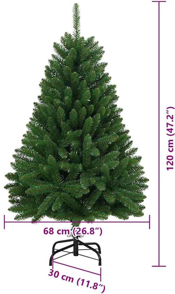 Dirbtinė Kalėdų eglutė 120 cm 150 LED Šilta balta Žalia