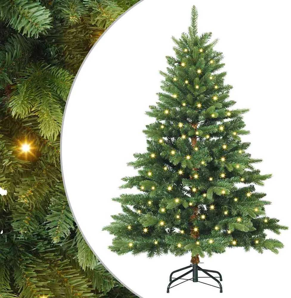 Dirbtinė Kalėdų eglutė su 150 LED Žalia 150 cm PE ir PVC