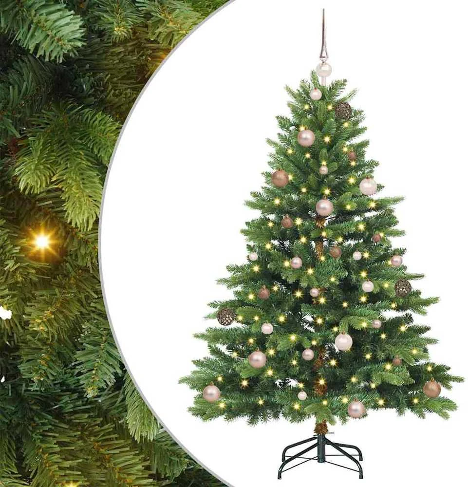 Dirbtinė Kalėdų eglutė su 150 LED Žalia 150 cm PE ir PVC