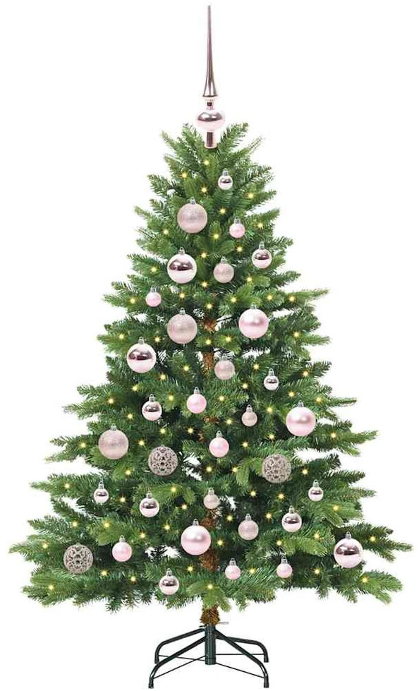 Dirbtinė Kalėdų eglutė su 150 LED Žalia 120 cm PE ir PVC