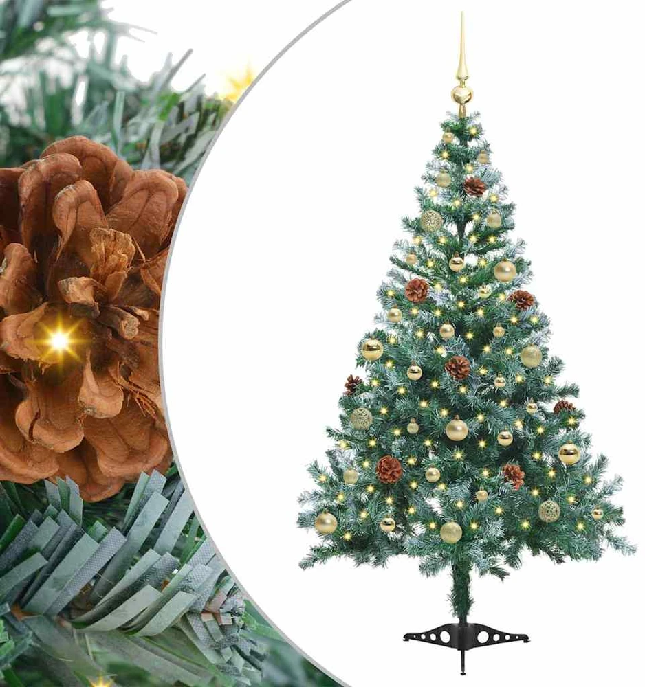 Dirbtinė Kalėdų eglutė Žalia 150 cm PVC ir plienas