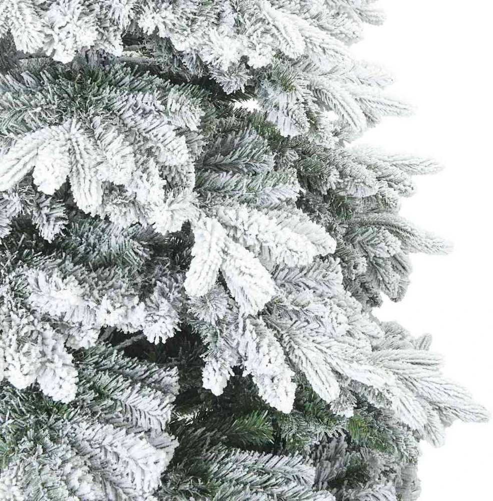 Dirbtinė Kalėdų eglutė su 150 LED Balta 150 cm PE ir PVC