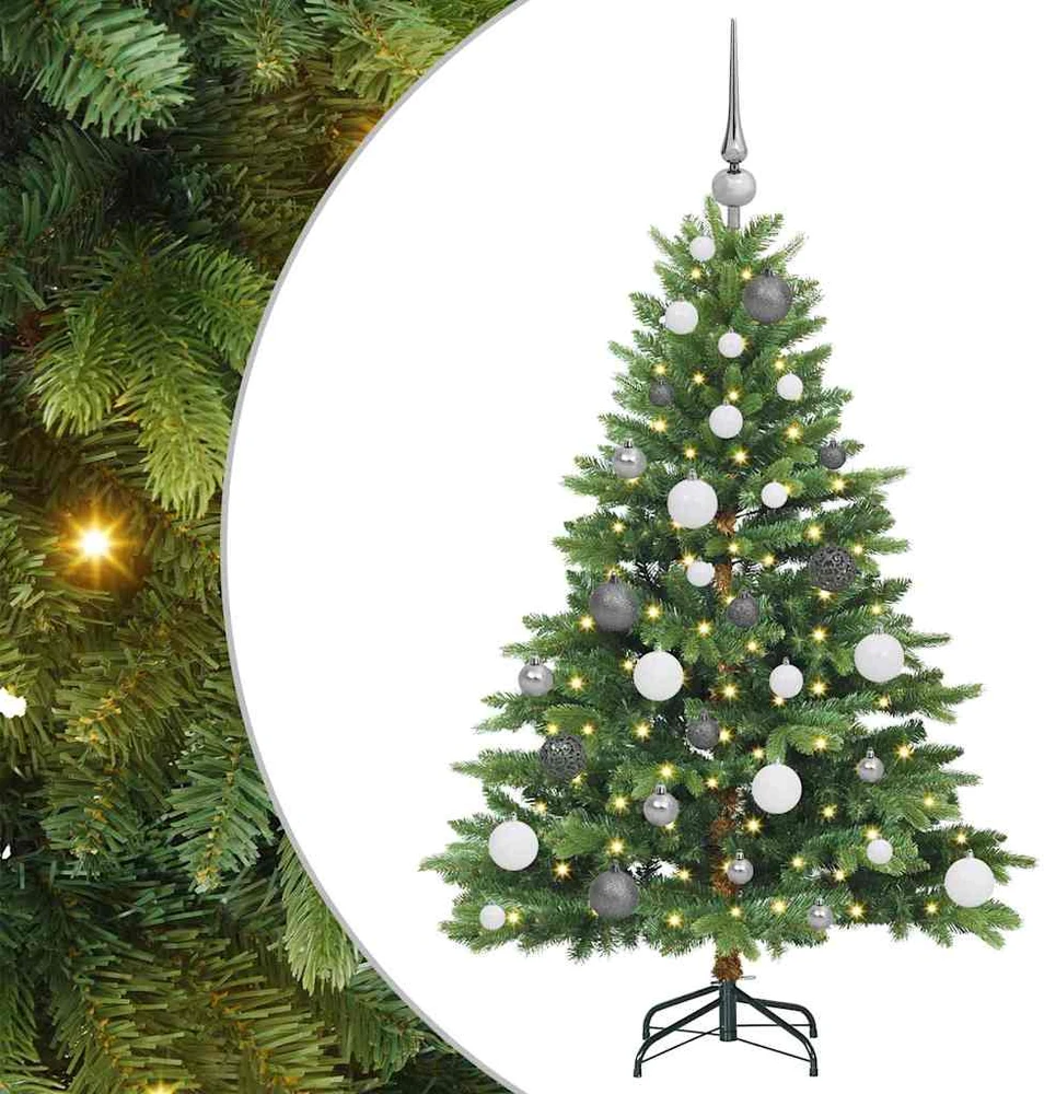 Dirbtinė Sulankstoma Kalėdų Eglutė 120 cm 150 LED Šilta balta