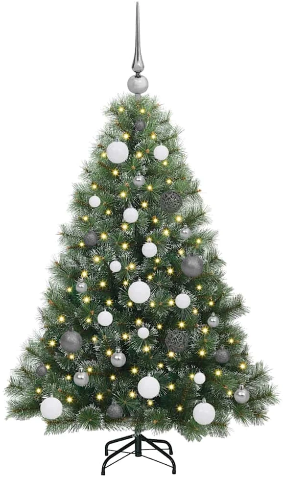 Dirbtinė Kalėdų eglutė su 150 LED Žalia 120 cm PE ir PVC