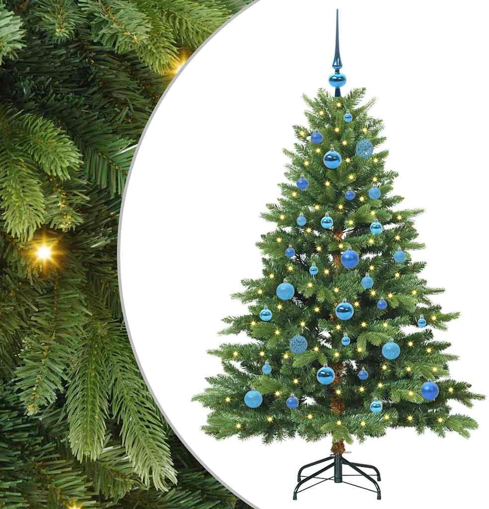 Dirbtinė Kalėdų eglutė su 150 LED Žalia 150 cm PE ir PVC