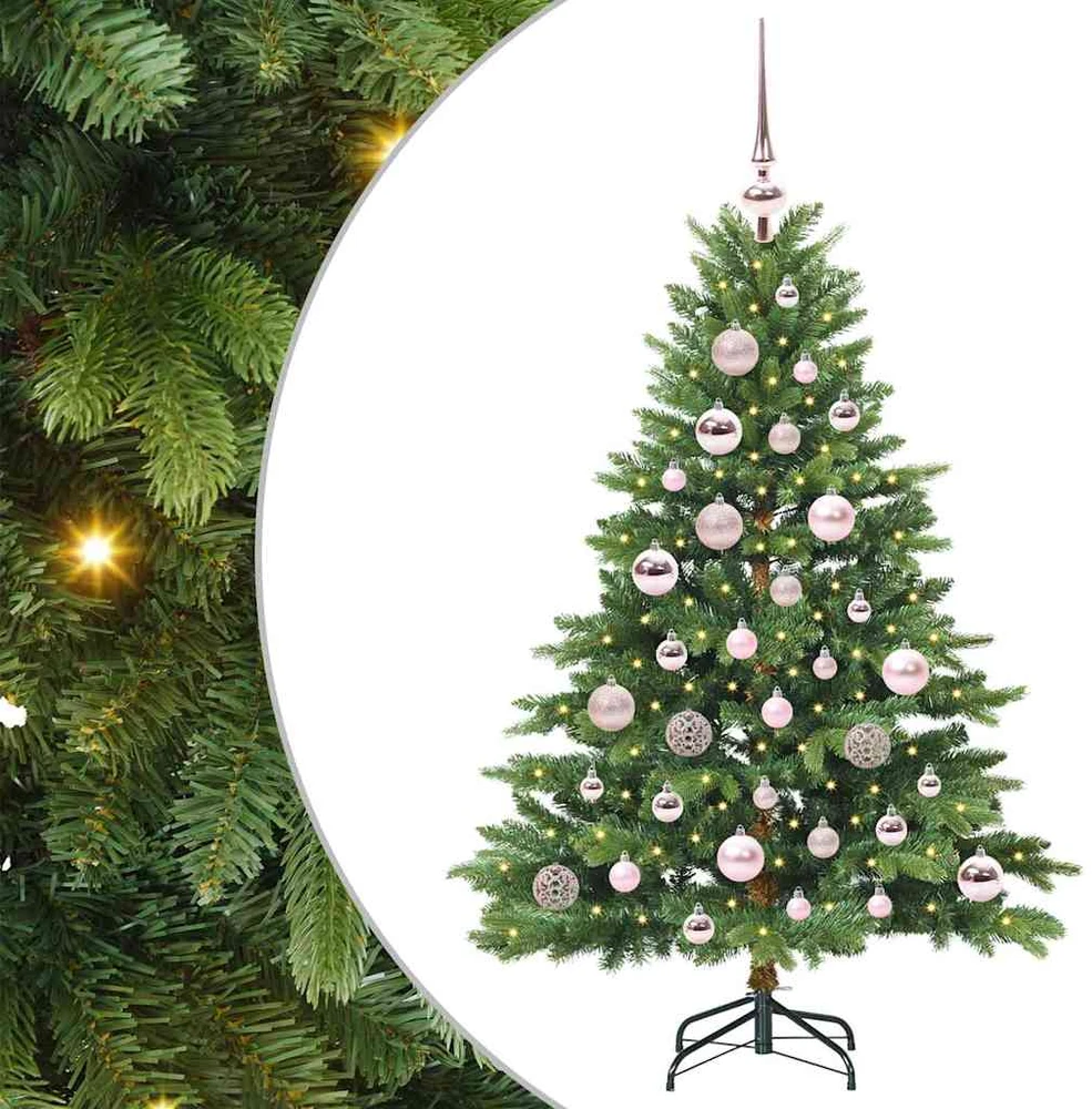 Dirbtinė Kalėdų eglutė su 150 LED Žalia 120 cm PE ir PVC
